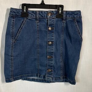 Imperial Star Denim Button Skirt